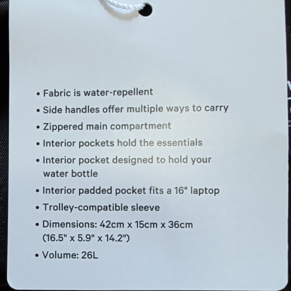 Lululemon All Day Essentials Tote Black NWT - Picture 12 of 13